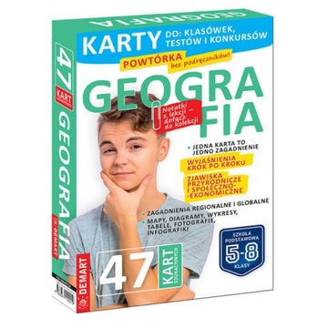 Geografia - karty edukacyjne klasa 5-8 Jakub Sypniewski, Marzena Wieczorek