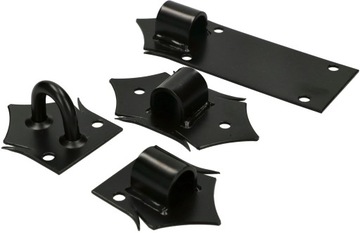 ЗАЩЕЛКА ДЛЯ ГАРАЖНОЙ ДВЕРИ 270 ММ С НАВЕСНЫМ ЗАМКОМ