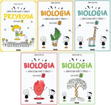 graficzne karty pracy PRZYRODA +BIOLIGIA klasa 4-8