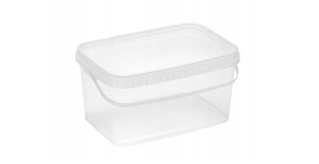 Ведро, пластиковый контейнер для еды прямоугольный, 11л, Набор 5 шт.