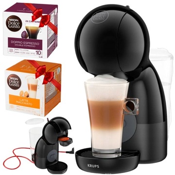EKSPRES KAWY Dolce Gusto na KAPSUŁKI PREZENT DZIADKÓW BABCI DZIADKA + KAWA
