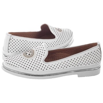 Buty Damskie Mokasyny Venezia Białe 0885502