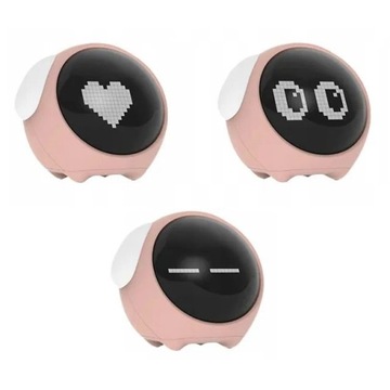 БУДИЛЬНИК EMOJI ЧАСЫ С ТЕМПЕРАТУРОЙ И РОЗОВЫМ БУДИЛЬНИКОМ