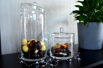 Стеклянная коробочка для шоколада h18 d15 Bijou Collection