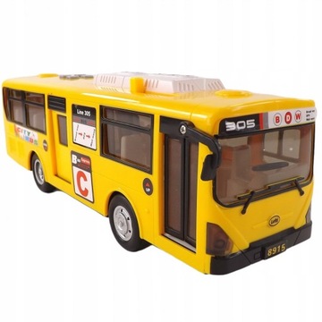 DUŻY AUTOBUS OTWIERANE DRZWI DŹWIĘKI ŚWIATŁA AUTO DLA DZIECKA PREZENT
