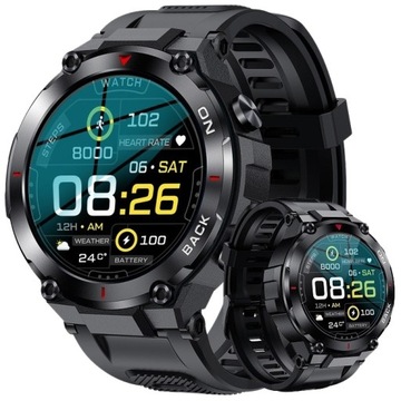 SMARTWATCH MĘSKI GRAVITY GPS 480mAh SPORT +GRAWER