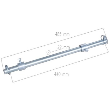 Трехточечная подвесная система KUBOTA / Cat I / Cat I / 16 x 50 x 500 мм