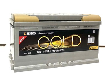 Akumulator Jenox Gold 12V 105Ah 900A