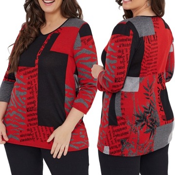 Tunika Damska Jesienna Gruba Ciepła Plus Size