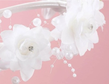 opaska stroik kwiaty 3D wesele ślub chrzest