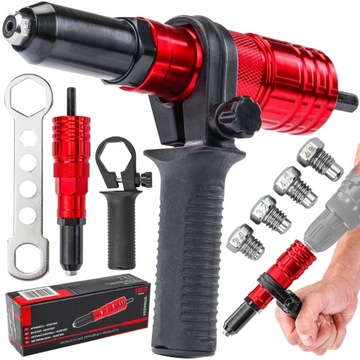 NITOWNICA ADAPTER DO NITÓW ZRYWALNYCH NA WKRĘTARKĘ Z RĄCZKĄ 2,4 - 4,8