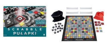GRA SCRABBLE PUŁAPKI HMK73 zabawa rodzinna MATTEL