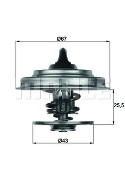 MAHLE TX 18 79D TERMOSTAT KAPALINA CHLADÍCÍ