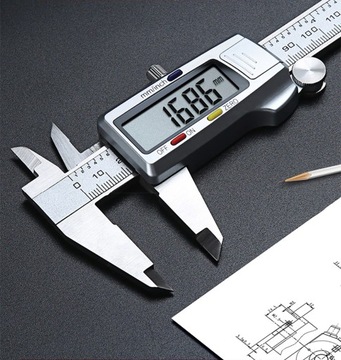 SUWMIARKA ELEKTRONICZNA 150mm CYFROWA METALOWA LCD