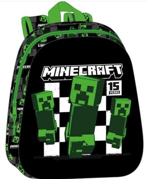 PLECAK SZKOLNY MINECRAFT CREEPER 3D