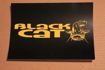 NAKLEJKA - DLA WĘDKARZA-RYBAKA BLACK CAT- NA AUTO