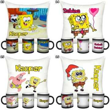 НАБОР ГУБКИ БОБА ВОЛШЕБНАЯ КРУЖКА + ПОДУШКА + ИМЯ