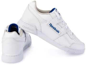 Męskie białe buty REEBOK WORKOUT PLUS sneakersy sportowe skóra r. 42,5