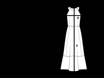 Długa sukienka w kwiaty damska Y.A.S wielokolorowa M