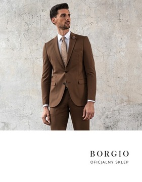 Sweter golf męski goito brąz2 XXL