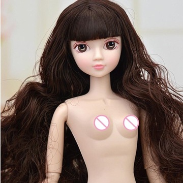 Rzeźba z brązowymi włosami za 1/6 BJD,