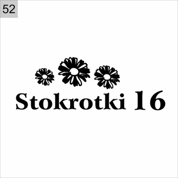 Literki / litery 3D ze styroduru, numer domu