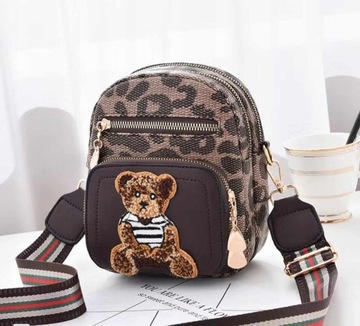 ЖЕНСКАЯ СУМКА MESSAGE, СУМКА НА ПЛЕЧЕ, СУМКА LITTLE BEAR TEDDY BAG КАРАМЕЛЬ