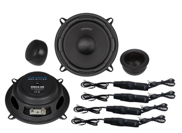 Głośniki samochodowe dwudrożne Crunch DSX5.2E130mm płytki montaż system