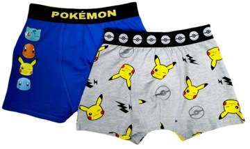 bokserki POKEMON PIKACHU chłopięce majtki dziecięce 2pak 146/152