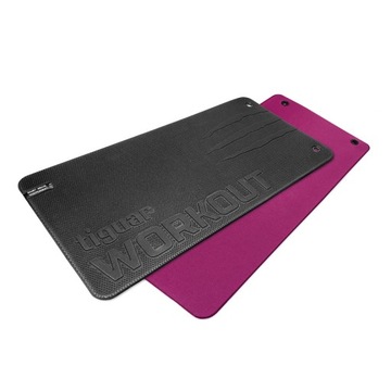 TIGUAR MATA DO ĆWICZEŃ WORKOUT FITNESS CZARNA 100 cm x 50 cm