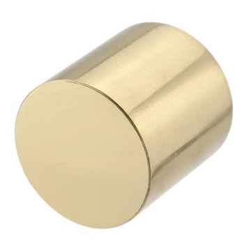 Proste, eleganckie zakończenie liny, sznura 40 mm, płaskie - złoty połysk