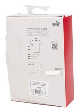 PUMA koszulka t-shirt męska logo sportowa 2 szt 2 pack roz.L