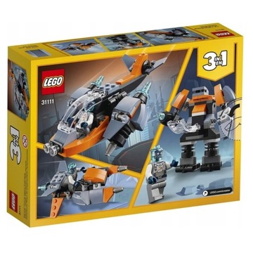 LEGO CREATOR CYBERDRON ROBOT SAMOLOT ZESTAW 3w1