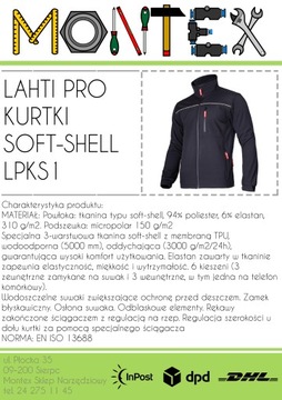 КУРТКА SOFTSHELL, ЧЕРНАЯ, РАЗМЕР. 2XL, CE, ЛАХТИ
