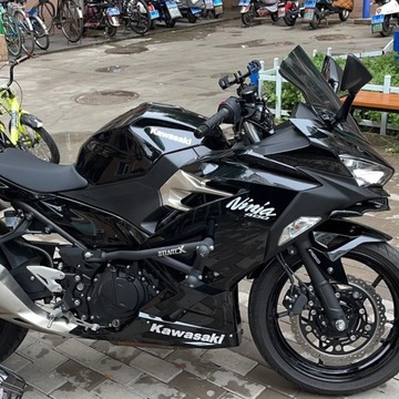 Темно-серые наклейки для Kawasaki, наклейки на передний кузов топливного бака