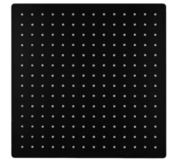 BLACK SUPER SLIM 25 cm - DESZCZOWNICA METALOWA / kwadratowa CZARNY MAT