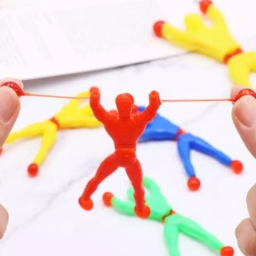 РЕЗИНОВЫЕ НАКОНЕЧНИКИ ГЕЛЕВЫЕ НОЖКИ ЧЕЛОВЕК АЛЬПИНИСТ ИГРОВАЯ ИГРУШКА ДЛЯ ОКНА