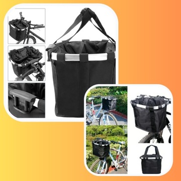 КОРЗИНА ДЛЯ ВЕЛОСИПЕДА СУМКА SANIT ПЕРЕДНЯЯ ЧЕРНАЯ РУЧКА