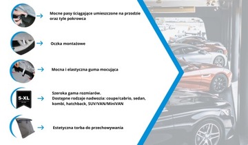 Pokrowiec na samochód M2 Sedan premium + pasy mocujące