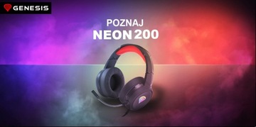 Наушники Genesis Neon 200 RGB со светодиодной подсветкой и микрофоном