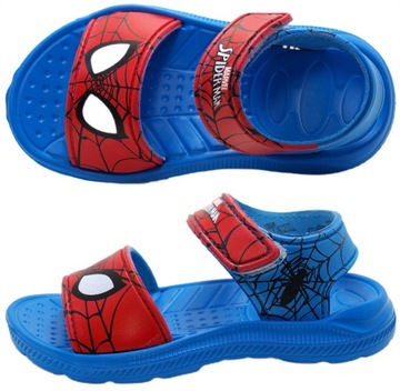 SANDAŁY SANDAŁKI KLAPKI piankowe SPIDERMAN LEKKIE rozm. 25