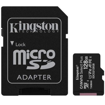 КАРТА KINGSTON MICROSD 128 ГБ MICRO CL10 SD-АДАПТЕР