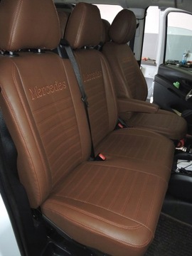 Pokrowce ze skóry i alkant Mercedes Vito III 8-9os