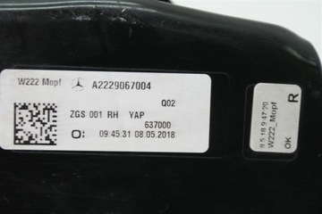 MERCEDES S TŘÍDA W222 FACELIFT 17R+ SVĚTLO ZADNÍ ORIG.