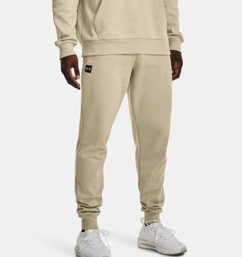 SPODNIE MĘSKIE DRESOWE UNDER ARMOUR JOGGERY BAWEŁNIANE r. XL