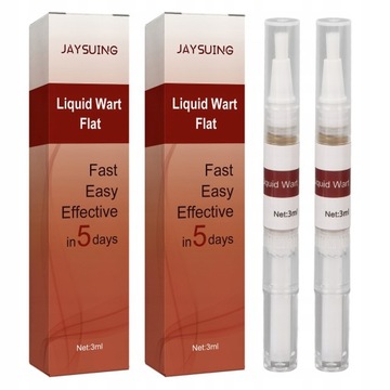 2*3ml JAYSUING Liquid Wart Flat Warts Remover Pen
