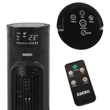 Колонной вентилятор EBERG AIRO, вентилятор TIMER LED