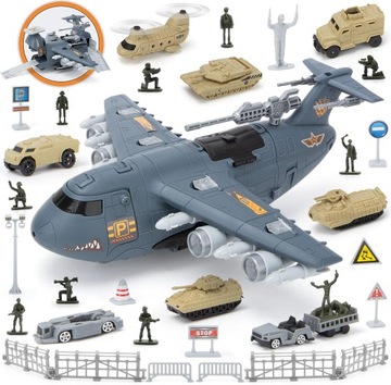 SAMOLOT ROZKŁADANY WOJSKOWY CIĘŻARÓWKA HELIKOPTER