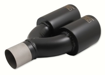 Наконечник глушителя круглый 90 мм | двойной левый