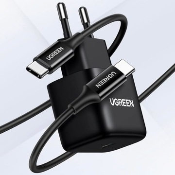 СЕТЕВОЕ ЗАРЯДНОЕ УСТРОЙСТВО UGREEN USB C PD 25 Вт С КАБЕЛЕМ USB-C БЫСТРАЯ ЗАРЯДКА
